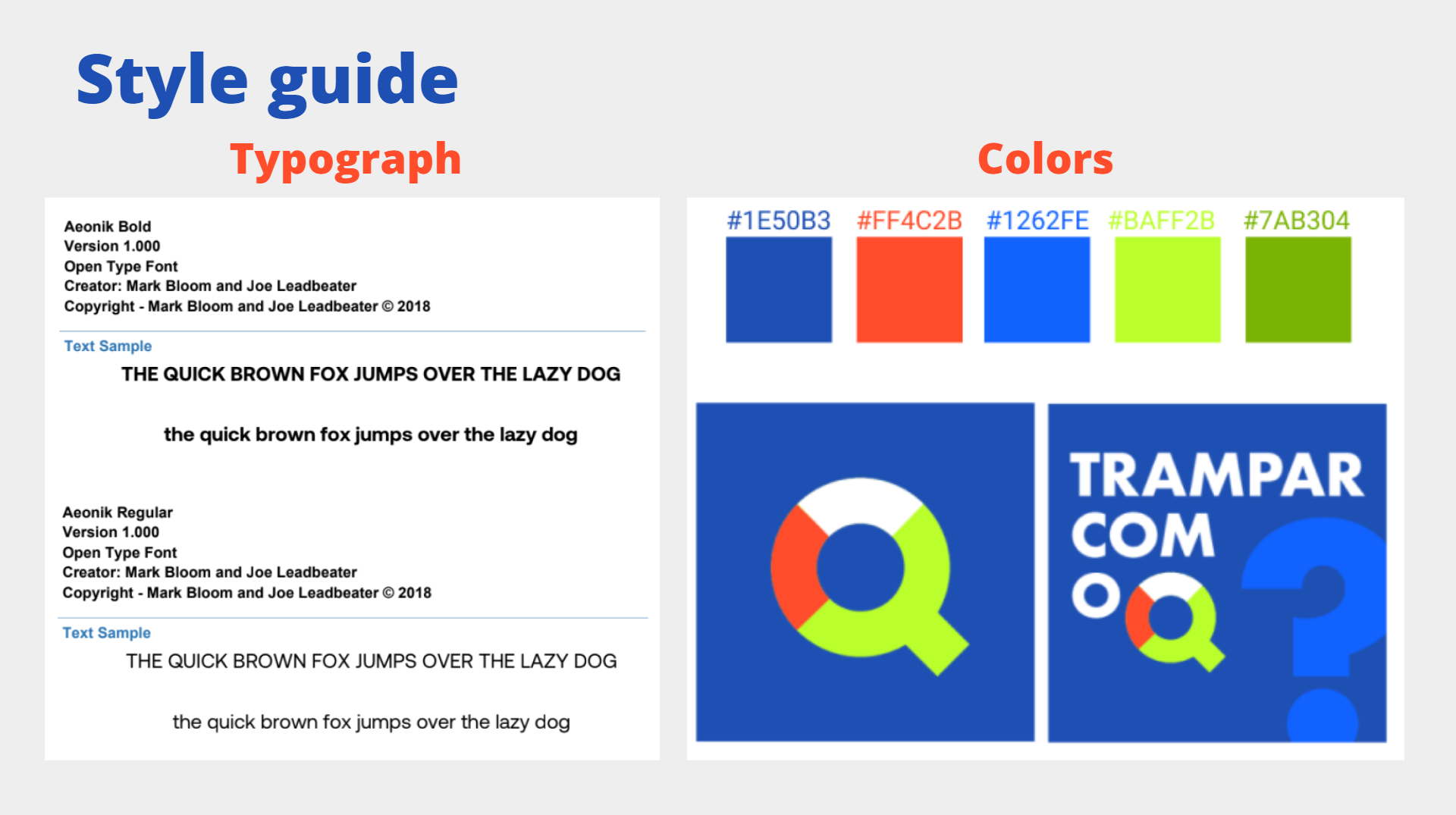 Style guide 1